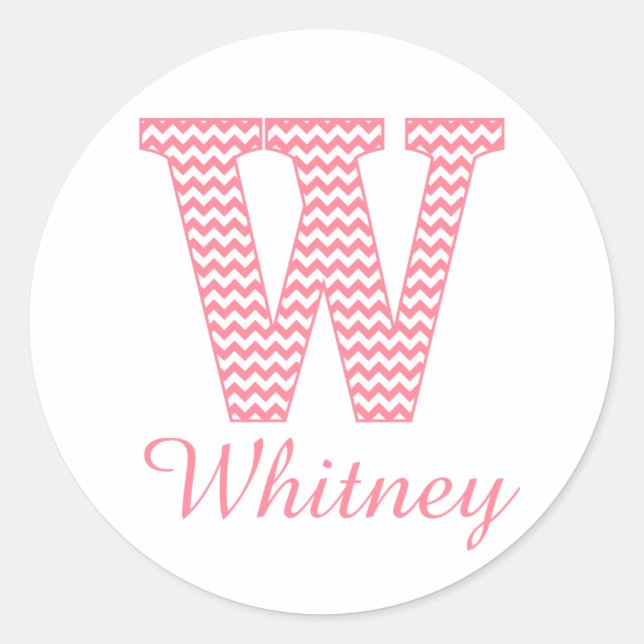 Sticker Rond LETTRE PLEINE CHIVÉE PLEINE PLEINE PRÉPONSE W MONo (Devant)