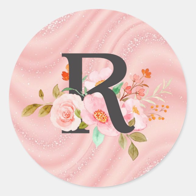 Sticker Rond Lettre R (Devant)