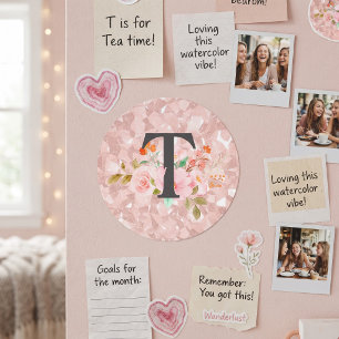 Sticker Rond Lettre T