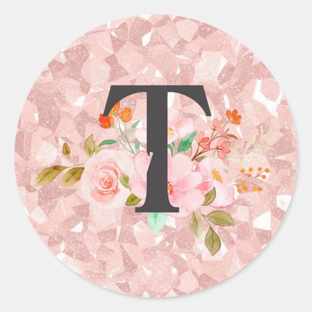 Sticker Rond Lettre T (Devant)