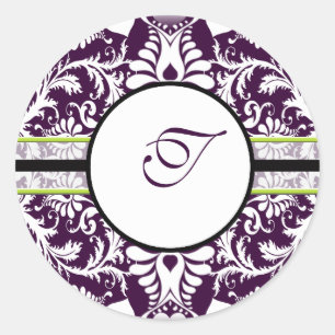 Sticker Rond LETTRE T Mariage D'AUTRE TITULAIRE POPULAIRE