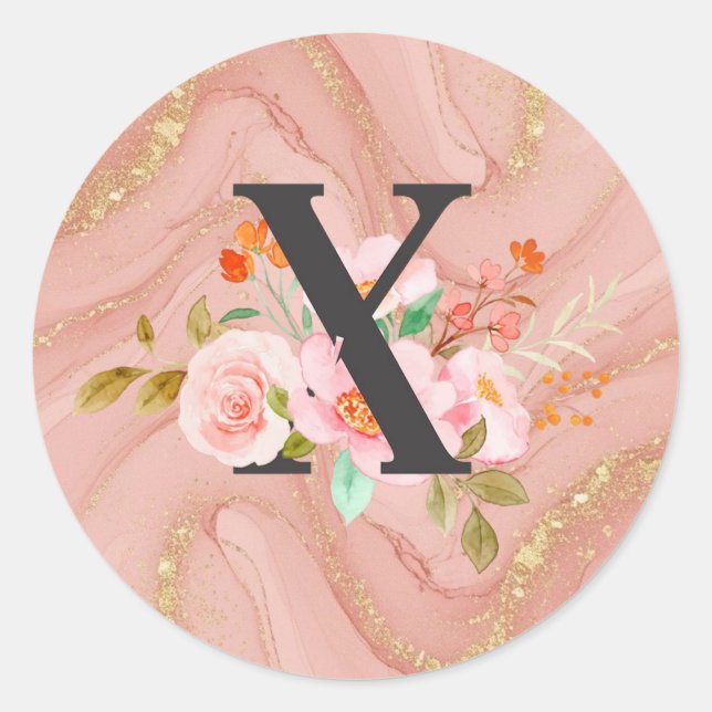 Sticker Rond Lettre X (Devant)
