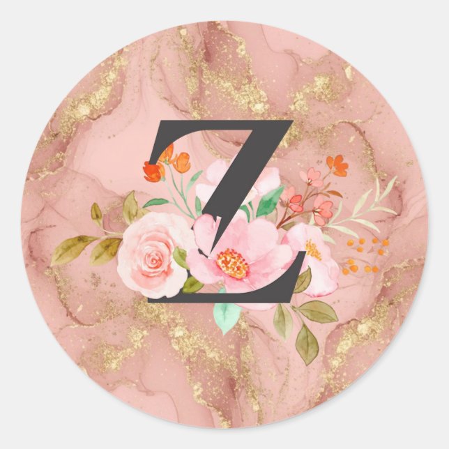 Sticker Rond Lettre Z (Devant)