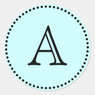 Sticker Rond Lettres monogrammes