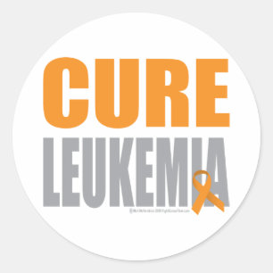 Sticker Rond Leucémie Cure
