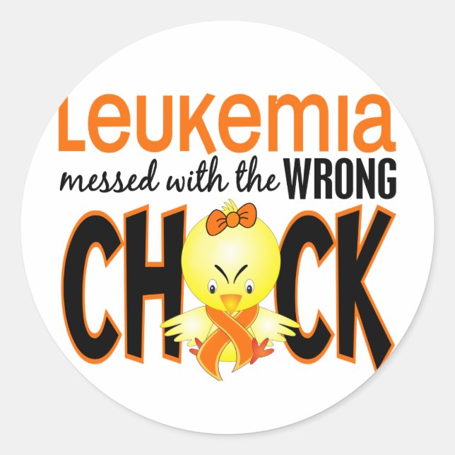 Sticker Rond Leukemia Messed (Devant)