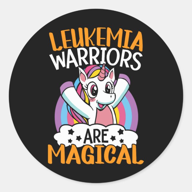Sticker Rond Leukemia Warriors (Devant)