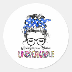 Sticker Rond Leukodystrophies Sensibilisation Ribbon Support Ca