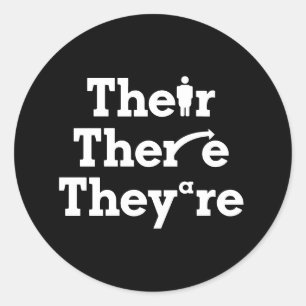 Sticker Rond "Leur, ils sont là"