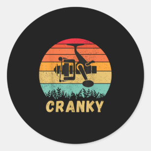 Sticker Rond Leurre de pêche Crankbait - Idées de cadeaux drôle