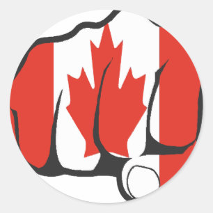 Sticker Rond Lever Yer Fist CANADA