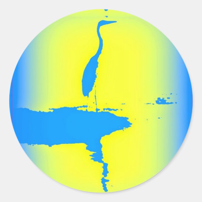 Sticker Rond levers bleu (Devant)