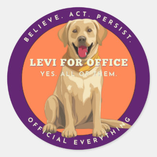 Sticker Rond Levi Pour Office
