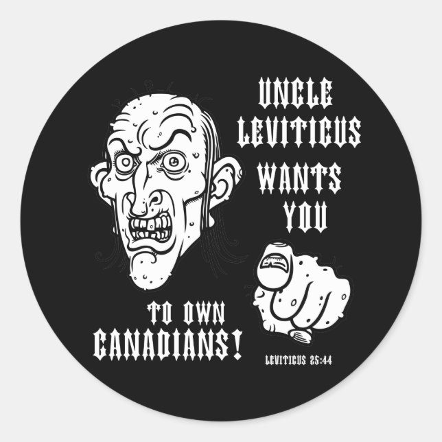 Sticker Rond Leviticus 25:44 (Devant)