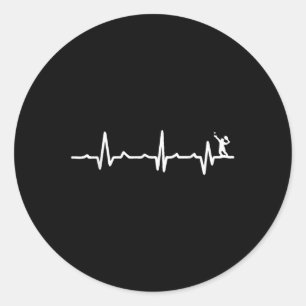 Sticker Rond L'évolution de Badminton