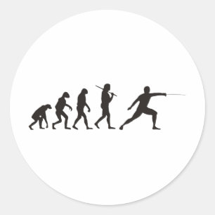 Sticker Rond L'évolution de la clôture