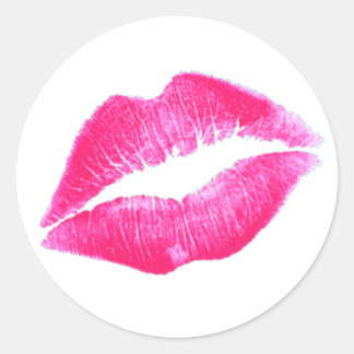 STICKER ROND LÈVRES CHAUDES PAR SHARON SHARPE