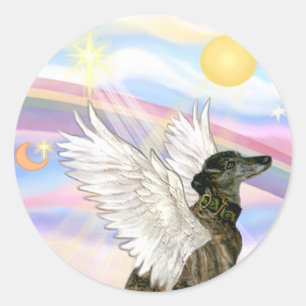 Sticker Rond Lévrier