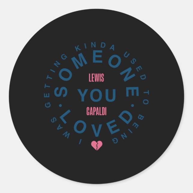 Sticker Rond Lewis Capaldi Â€"Certains que vous aimez (Devant)