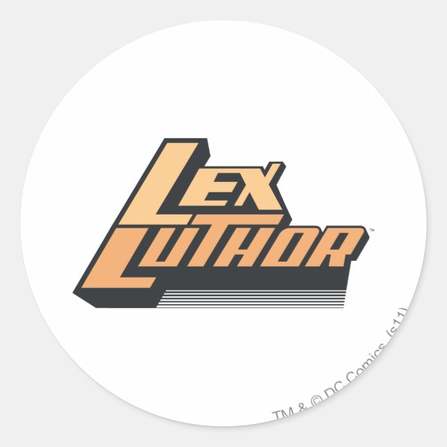 Sticker Rond Lex Luther - Two Lines (Devant)