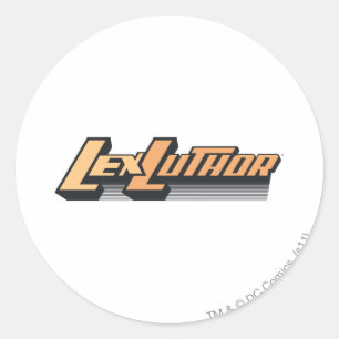 Sticker Rond Lex Luther - Une ligne