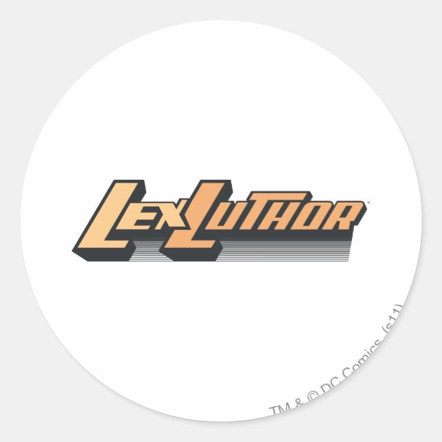 Sticker Rond Lex Luther - Une ligne (Devant)