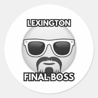 Sticker Rond Lexington Boss Final Émoji Cool