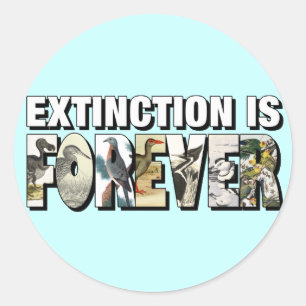 Sticker Rond L'Extinction N'A Jamais Eu Lieu