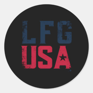 Sticker Rond Lfg Usa Uswnt Players Association Football