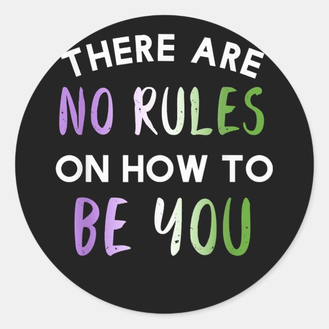 Sticker Rond LGBT Flag Sounds Gay I'in (Devant)