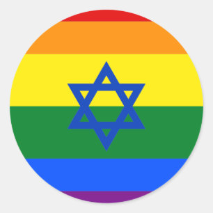 Sticker Rond LGBT Israël