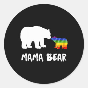 Sticker Rond Lgbt Mama Oear Maman Lesbienne gay transgenre