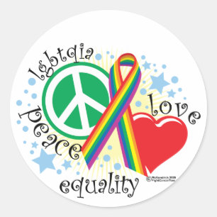 STICKER ROND LGBTQIA PLE