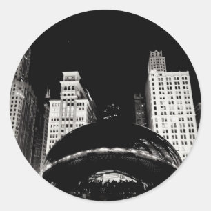 Sticker Rond L'haricot de Chicago