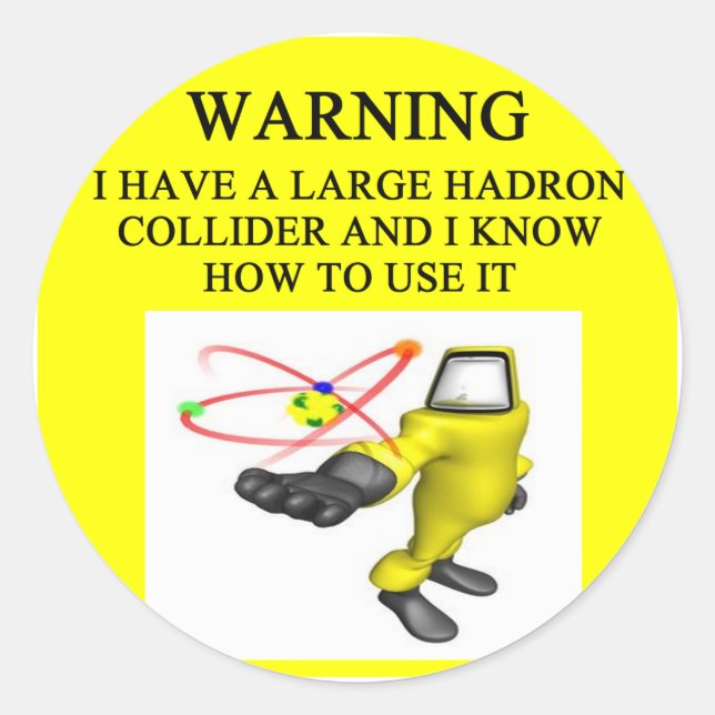 Sticker Rond LHC grand collisionneur de hadron (Devant)