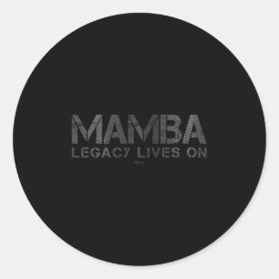 Sticker Rond L'Héritage Vit Sur Le Basketball Court Légende Mot