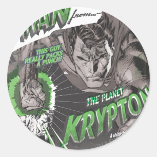 Sticker Rond L'homme de Krypton