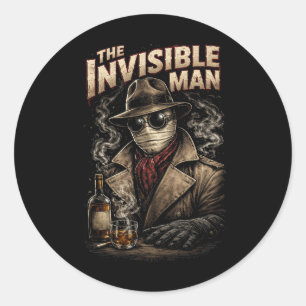 Sticker Rond L'Homme invisible