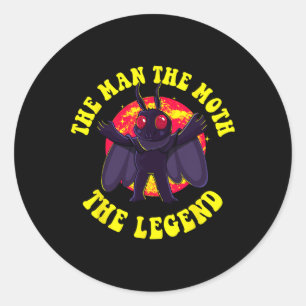 Sticker Rond L'Homme La Tête La Légende Mère Mère Mère Cristate