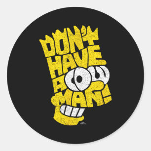 Sticker Rond L'homme qui n'a pas de vache