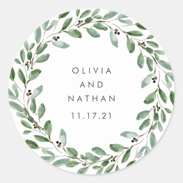 Sticker Rond Liage minimal | MARIAGE (Devant)