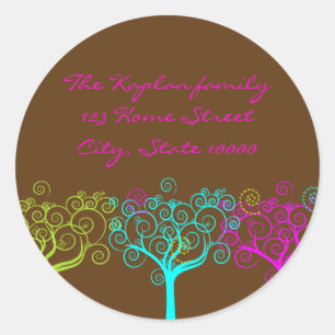 Sticker Rond Liana Claire Enveloppe Sceau bat mitzvah autocolla