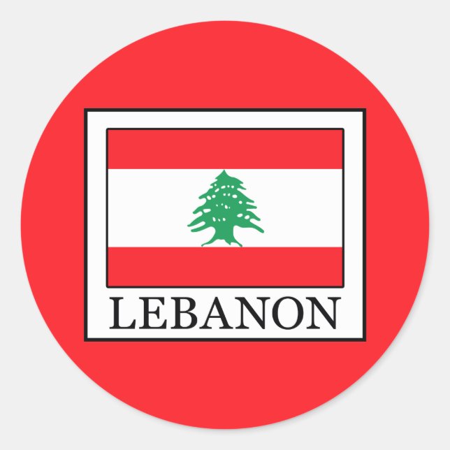 Sticker Rond Liban (Devant)