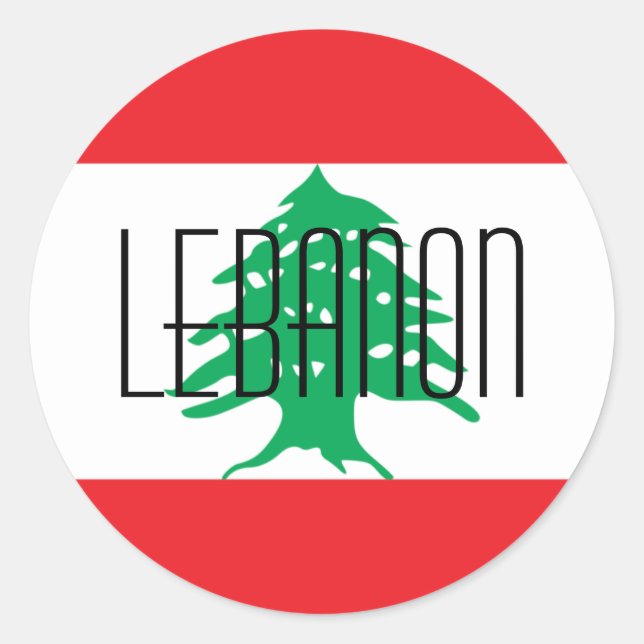 Sticker Rond liban (Devant)