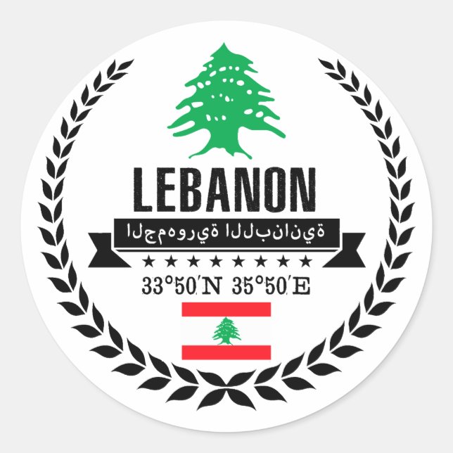 Sticker Rond Liban (Devant)