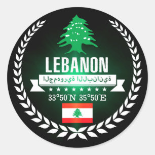 Sticker Rond Liban