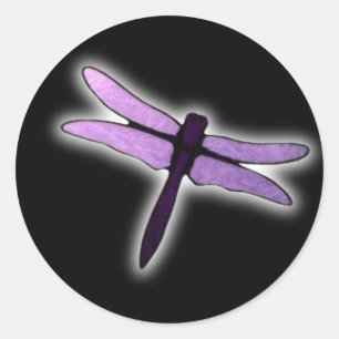 Sticker Rond libellule