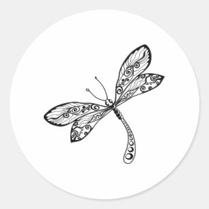 Sticker Rond libellule à nouveau seulement