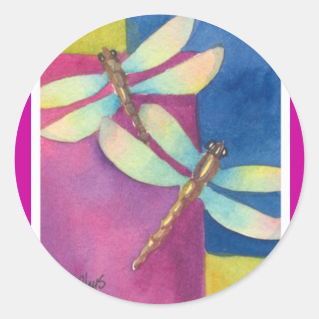 Sticker Rond libellules (Devant)