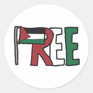 Sticker Rond Libérer la Palestine